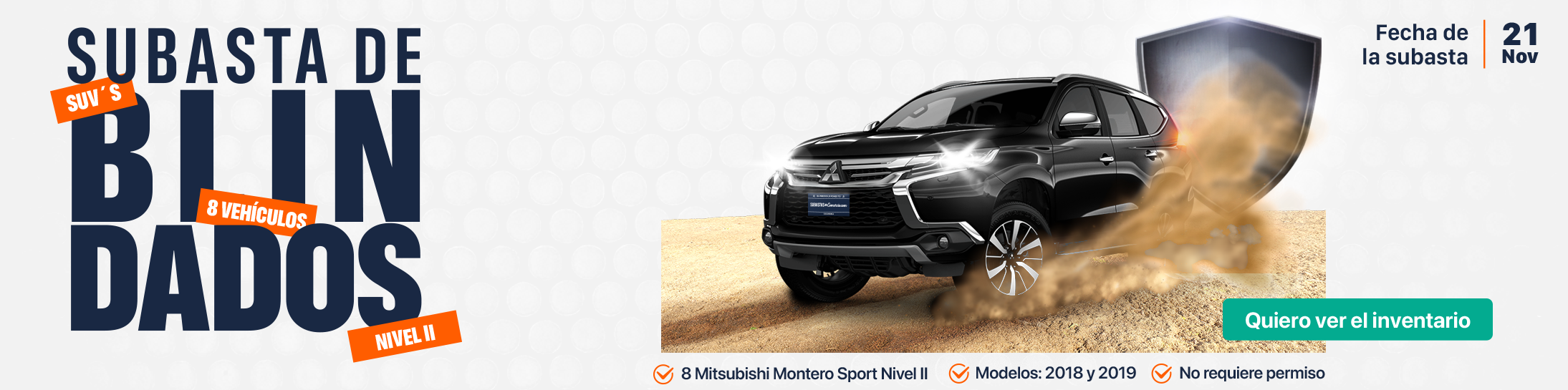 subastas de Vehículos blindados